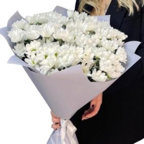  Alanya Flowers Order Элегантный букет белых хризантем